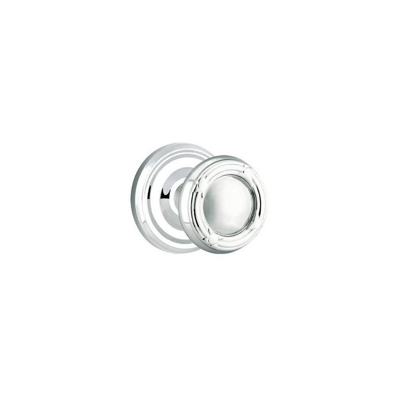 Emtek Ribbon and Reed Knob with Regular Rosette