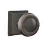 Emtek Ribbon and Reed Knob with Quincy Rosette