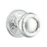 Emtek Ribbon and Reed Knob with Lancaster Rosette