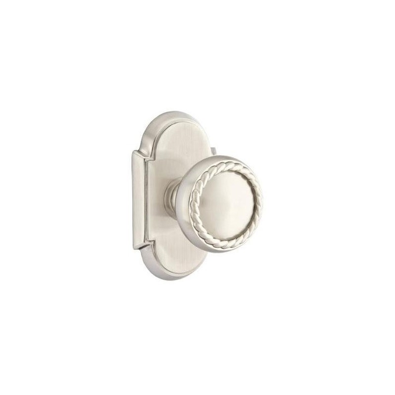 Emtek Rope Knob with Style 8 Rosette