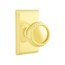 Emtek Rope Knob with Rectangular Rosette