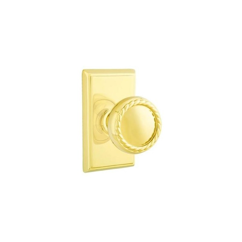 Emtek Rope Knob with Rectangular Rosette