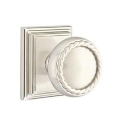 Emtek Rope Knob with Wilshire Rosette