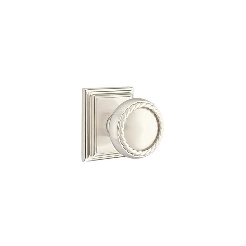Emtek Rope Knob with Wilshire Rosette