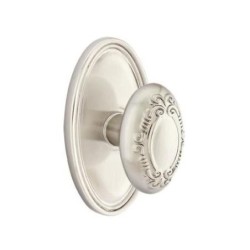 Emtek Victoria Knob with Oval Rosette