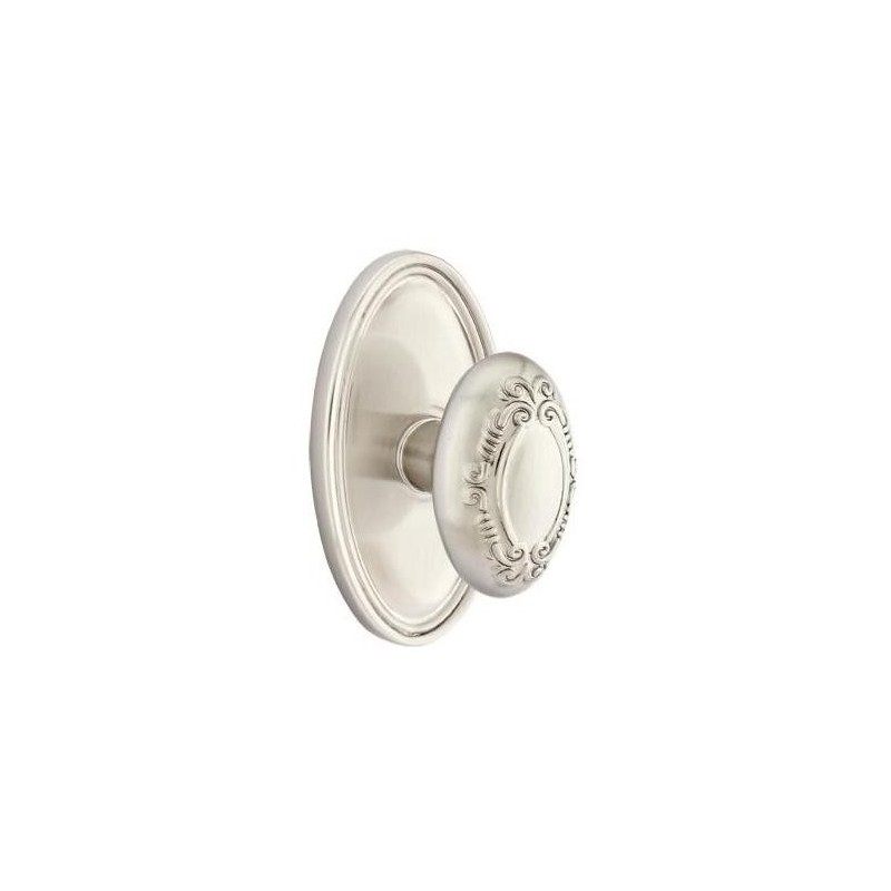 Emtek Victoria Knob with Oval Rosette
