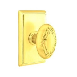 Emtek Victoria Knob with Rectangular Rosette