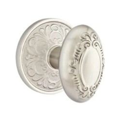 Emtek Victoria Knob with Lancaster Rosette