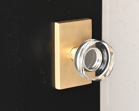 Emtek Modern Disc Crystal Knob